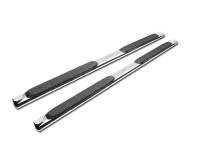 I3 2015-2019 Ford F150 / 2017-Up Super Duty F-250/F-350/F-450 - Supercrew Cab - Rocker Panel Mount - 4 " 201 Stainless Steel- Side Step Bars - Matte Black