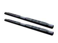 I3 2005-2011 Dodge Dakota Quad Cab 5" Oval Side Step Bar (Matte Black)