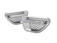 I3 06-09 Land Rover Range Rover Sport Model Fender Vent Grill (Chrome/Silver)