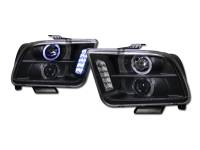 I3 05-07 Ford Mustang Halo Projector Headlights W/Led (Black)