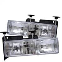 Spyder Chevy C/K Series 1500/2500 88-99/Chevy Tahoe 95-99 Crystal Glass Headlights Chrm HD-YD-CCK88-C