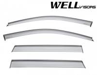 WellVisors Side Window Deflectors Jeep Grand Cherokee 11-21 With Black Trim