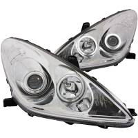 ANZO 2002-2003 Lexus Es300 Projector Headlights w/ Halo Chrome (CCFL)