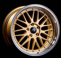 JNC Wheels Rim JNC005 Gold Machined Lip 18x8 4x100/4x114.3 ET34