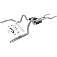 Flowmaster 68-72 Gm American Thunder Header-Back System 409S - Dual Rear Exit