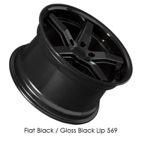 XXR Wheels - XXR Wheels Rim 569 18x10 5x114.3 ET20 73.1CB Flat Black / Gloss Black Lip - Image 2
