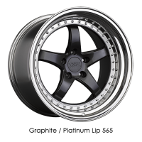XXR Wheels Rim 565 18x9.5 5x100 ET38 73.1CB Graphite / Platinum Lip