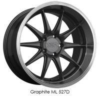XXR Wheel Rim 527D 18x9 5x114.3 ET35 73.1CB Graphite / ML