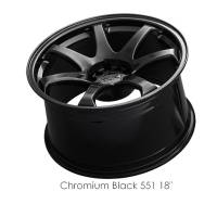 XXR Wheels - XXR Wheel Rim 551 18X8.75 5x100/5x114.3 ET36 73.1CB Chromium Black - Image 2