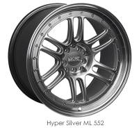 XXR Wheel Rim 552 18X10 5x100/5x114.3 ET36 73.1CB Hyper Silver / ML