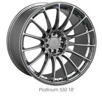 XXR Wheel Rim 550 18X8.75 5x100/5x114.3 ET19 73.1CB Platinum