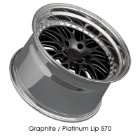 XXR Wheels - XXR Wheels Rim 570 20x10.5 5x120 ET40 73.1CB Graphite / Platinum Lip - Image 2