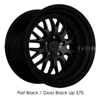 XXR Wheels Rim 570 20x10.5 5x114.3 ET40 73.1CB Flat Black / Gloss Black Lip