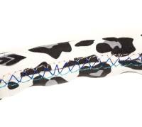 NRG Innovations - NRG Innovations Reinforced Steering Wheel (350mm/3in. Deep) SAVAGE White Leopard w/ Matte Blk Spokes - Image 5
