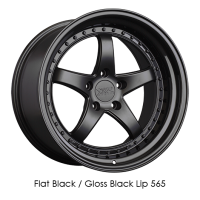 XXR Wheels Rim 565 18x8.5 5x108 ET35 73.1CB Flat Black / Gloss Black Lip