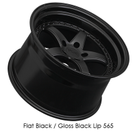 XXR Wheels - XXR Wheels Rim 565 18x9.5 5x120 ET38 73.1CB Flat Black / Gloss Black Lip - Image 2