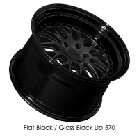 XXR Wheels - XXR Wheels Rim 570 18x9.5 5x114.3 ET20 73.1CB Flat Black / Gloss Black Lip - Image 2