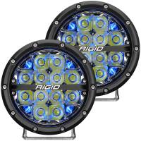 Rigid Industries - RIGID 360-Series 6 Inch Off-Road LED Light, Spot Beam, Blue Backlight, Pair - Image 1