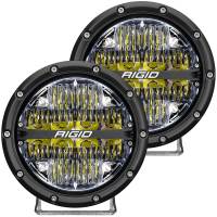 Rigid Industries - RIGID 360-Series 6 Inch Off-Road LED Light, Drive Beam, White Backlight, Pair - Image 1