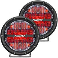 Rigid Industries - RIGID 360-Series 6 Inch Off-Road LED Light, Drive Beam, Red Backlight, Pair - Image 1
