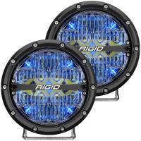 Rigid Industries - RIGID 360-Series 6 Inch Off-Road LED Light, Drive Beam, Blue Backlight, Pair - Image 1