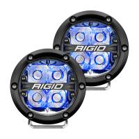 Rigid Industries - RIGID 360-Series 4 Inch Off-Road LED Light, Spot Beam, Blue Backlight, Pair - Image 1