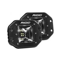 Rigid Industries - RIGID Radiance Scene Light W/White Backlight, Flush Mount, Black Housing, Pair - Image 1
