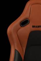 BRAUM RACING SEATS & MORE - BRAUM Racing Falcon-S Composite FRP Reclining Seats - British Tan W/ Black Stitching - Pair - Image 3