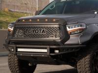 Armordillo - Armordillo 2014-2020 Toyota Tundra Hood Insert W/Smoke Lights - Image 2