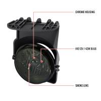 Spec'D Tuning Products - Spec-D 2003-2006 GMC Sierra / 2007 Sierra Classic H10 Fog Lights Kit (Chrome Housing/Smoke Lens) - Image 7