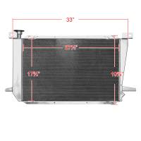Spec'D Tuning Products - Spec-D 1985-1996 Ford F-150/ F-250/ F-350/ Bronco 4.9L L6 3-Row Aluminum Performance Radiator - Image 1