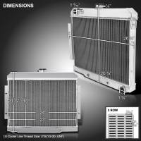 Spec'D Tuning Products - Spec-D 1972-1986 Jeep CJ Series MT Aluminum 3-Row Performance Radiator - Image 7