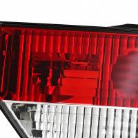 Spec'D Tuning Products - Spec-D 1989-1994 Nissan 240SX S13 Hatchback Tail Lights & Center Trunk Light (Chrome Housing/Red Clear Lens) - Image 1