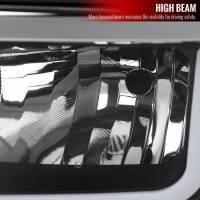 Spec'D Tuning Products - Spec-D 2014-2015 Chevrolet Silverado 1500 LED Bar Factory Style Headlights (Matte Black Housing/Clear Lens) - Image 2