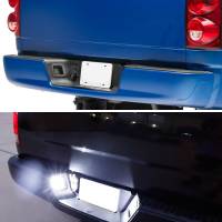 Spec'D Tuning Products - Spec-D 2003-2018 Dodge RAM 1500 2500 3500 / 2019-2021 RAM 1500 Classic Rear LED License Plate Lights (Glossy Black Housing/Smoke Lens) - Image 8