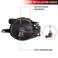 Spec'D Tuning Products - Spec-D 2006 BMW E90 3 Series 325i/330i / 2007-2008 3 Series 328i/335i Fog Lights (Chrome Housing/Clear Lens) - Image 6