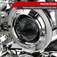 Spec'D Tuning Products - Spec-D 1993-1998 Volkswagen Golf Mk3/Cabrio Dual Halo Projector Headlights (Chrome Housing/Clear Lens) - Image 1