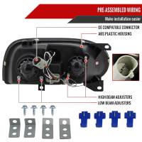 Spec'D Tuning Products - Spec-D 1993-1998 Volkswagen Golf Mk3/Cabrio Dual Halo Projector Headlights (Chrome Housing/Clear Lens) - Image 5