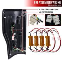 Spec'D Tuning Products - Spec-D 2017-2019 Ford F-250/F-350/F-450/F-550 LED Bar Tail Lights (Jet Black Housing/Clear Lens) - Image 5