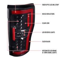 Spec'D Tuning Products - Spec-D 2017-2019 Ford F-250/F-350/F-450/F-550 LED Bar Tail Lights (Jet Black Housing/Clear Lens) - Image 6