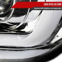 Spec'D Tuning Products - Spec-D 2014-2021 Toyota Tundra LED C-Bar Projector Headlights w/ Sequential Turn Signal Lights (Chrome Housing/Clear Lens) - Image 2
