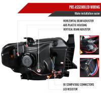 Spec'D Tuning Products - Spec-D 2014-2021 Toyota Tundra LED C-Bar Projector Headlights w/ Sequential Turn Signal Lights (Chrome Housing/Clear Lens) - Image 5