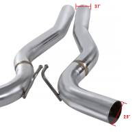 Spec'D Tuning Products - Spec-D 2015-2020 Ford Mustang 2.3L EcoBoost Dual Catback Exhaust System (Burnt Tip) - Image 3