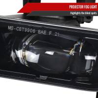 Spec'D Tuning Products - Spec-D 1999-2002 Chevrolet Silverado 1500/2500/2001-2002 Silverado 3500 LED Fog Lights kit (Glossy Black Housing/Clear Lens) - Image 1
