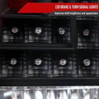 Spec'D Tuning Products - Spec-D 2015-2020 Chevrolet Tahoe/Suburban LS LT LTZ Premier Red Bar LED Tail Lights (Black Housing/Clear Lens) - Image 2