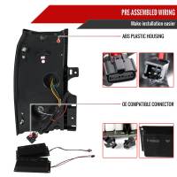 Spec'D Tuning Products - Spec-D 2015-2020 Chevrolet Tahoe/Suburban LS LT LTZ Premier Red Bar LED Tail Lights (Black Housing/Clear Lens) - Image 5