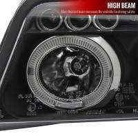 Spec'D Tuning Products - Spec-D 1999-2001 Audi A4/S4 Dual Halo Projector Headlights (Matte Black Housing/Clear Lens) - Image 2