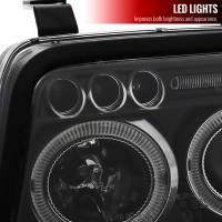 Spec'D Tuning Products - Spec-D 1999-2001 Audi A4/S4 Dual Halo Projector Headlights (Matte Black Housing/Clear Lens) - Image 4