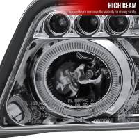Spec'D Tuning Products - Spec-D 1999-2001 Audi A4/S4 Dual Halo Projector Headlights (Chrome Housing/Clear Lens) - Image 2