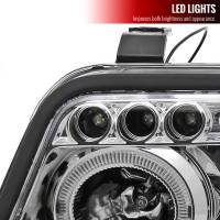 Spec'D Tuning Products - Spec-D 1999-2001 Audi A4/S4 Dual Halo Projector Headlights (Chrome Housing/Clear Lens) - Image 4